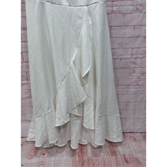 DRESSTELLS Women's Cocktail Party Dress, Formal Wedding Guest High Low Dress, Fi - Picture 4 of 10